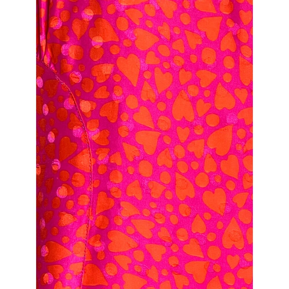 Tara Jarmon Rozenn Dress pink hearts 40 US 8 - Picture 6 of 15